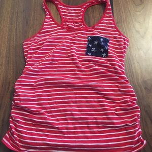 4th of July Maternity tank